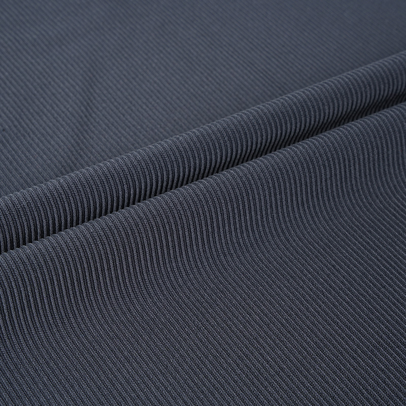 35ns008 88% Nylon 12% Spandex 200GSM Stripe Rib strikket yoga fitness stof